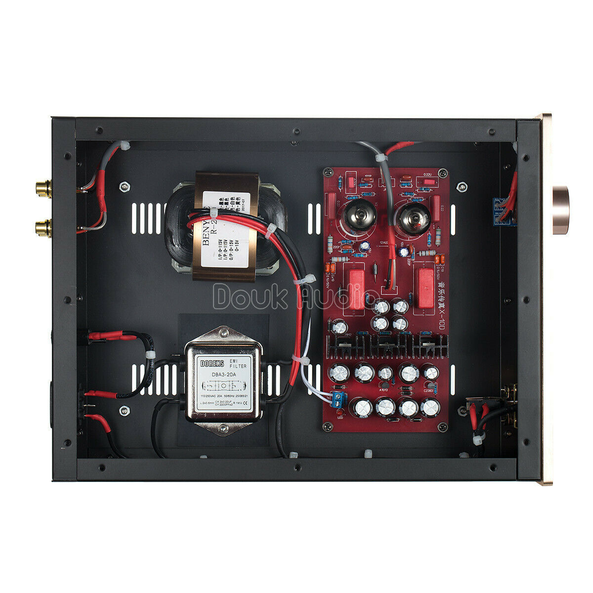 HiFi 6N11 Valve Tube Preamp 2.0 Channel Stereo Audio Preamplifier Buffer base on Musical Fidelity X-10D preamp