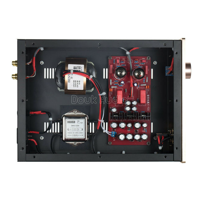 HiFi 6N11 Valve Tube Preamp 2.0 Channel Stereo Audio Preamplifier Buffer base on Musical Fidelity X-10D preamp