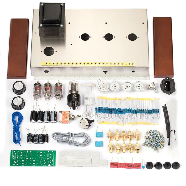 HiFi 12AX7 Vacuum Tube Preamp DIY KIT Stereo Home Desktop Audio ...
