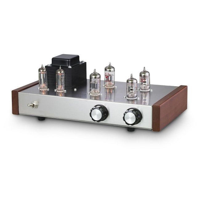 HiFi 12AX7+12AU7 Vacuum Tube Preamp DIY Kit Stereo Desktop Audio Pre-Amplifier