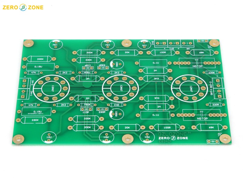 GZLOZONE  E834 RIAA MM Tube Phono Amplifier PCB / Amplifier kit / Amplifier board + Power Supply Board + Transformer