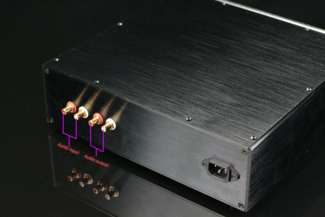 Finished HIFI Ground Grid GG Stereo Tube Preamplifier