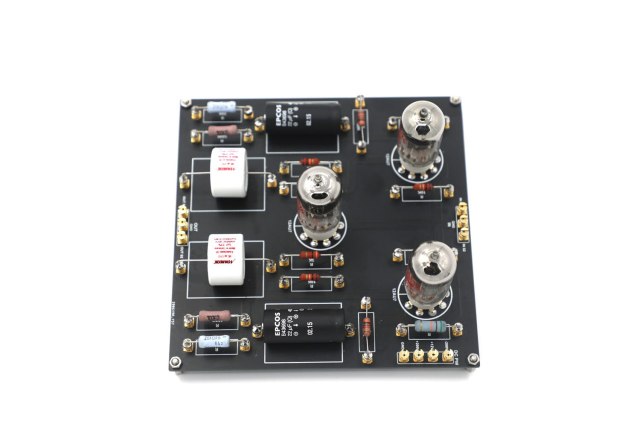 Hiend Assembeld Ground Grid GG ECC82 Stereo Tube Preamplifier Board