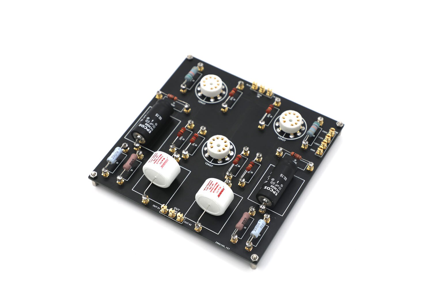 Hiend Assembeld Ground Grid GG ECC82 Stereo Tube Preamplifier Board With Power Supply Board