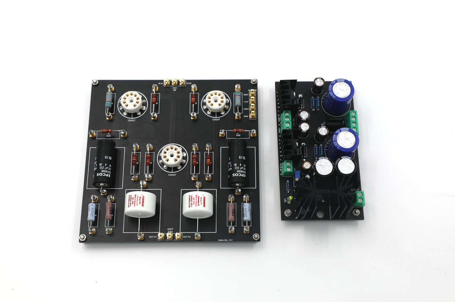Hiend Assembeld Ground Grid GG ECC82 Stereo Tube Preamplifier Board With Power Supply Board
