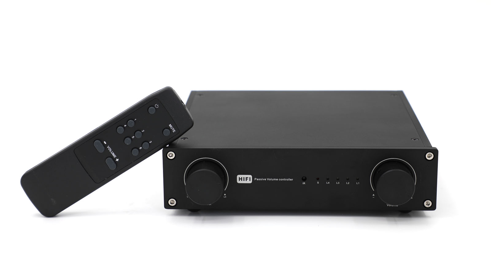 Remote Passive volume controller Passive preamplifier with 4 way input preamp