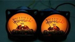One pair HIFI 34mm audio level/ db level meter + VU header driver board