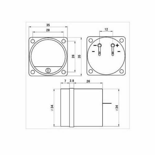 One pair HIFI 34mm audio level/ db level meter + VU header driver board