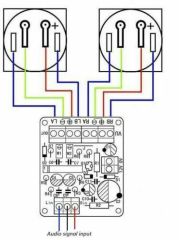 One pair HIFI 34mm audio level/ db level meter + VU header driver board