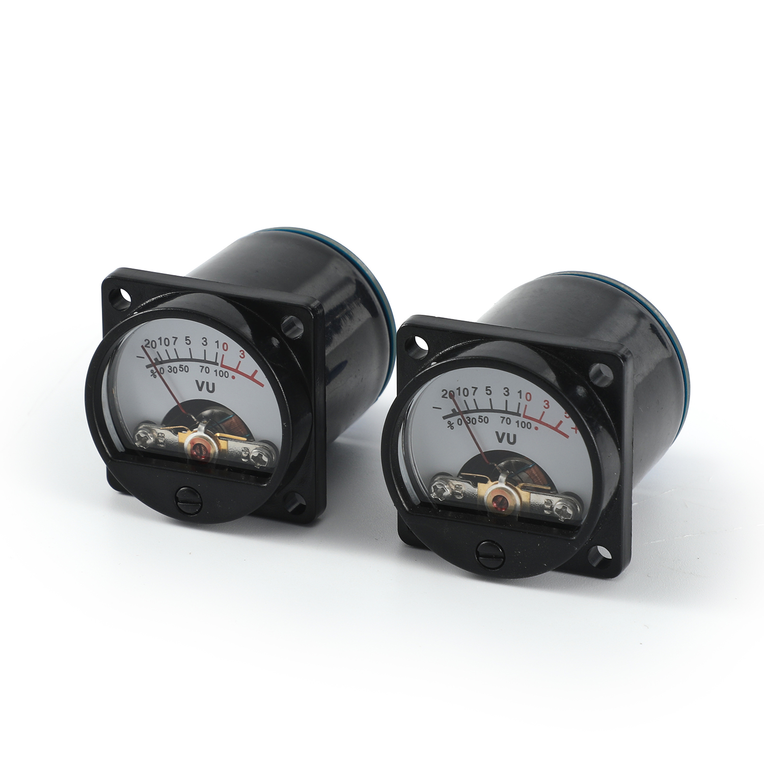 One pair 34mm audio level/ db level meter VU header with driver board