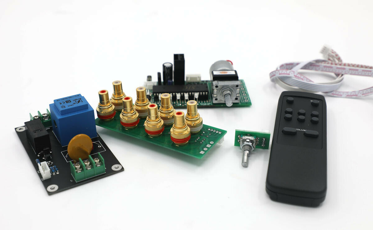 Assembeld Remote ALPS Motor Volume Control kit (Support 4 Way Audio Input) 50KA or 100KA for choose