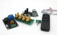 Assembeld Remote ALPS Motor Volume Control kit (Support 4 Way Audio Input) 50KA or 100KA for choose