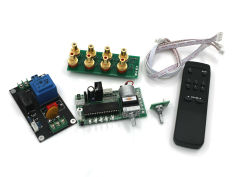 Assembeld Remote ALPS Motor Volume Control kit (Support 4 Way Audio Input) 50KA or 100KA for choose