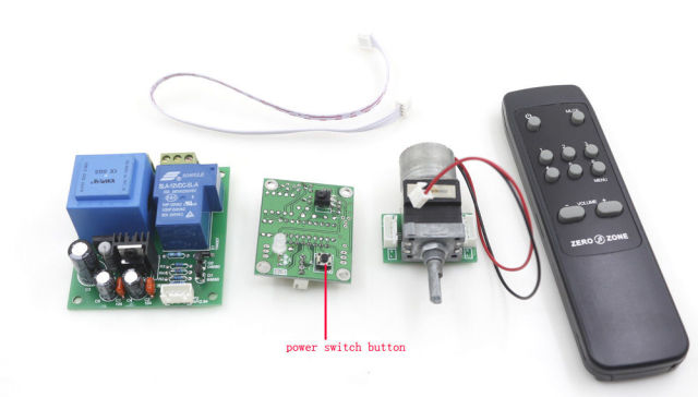 Remote Power on/off control   2 channel  Volume control Board with Origianl ALPS RK168 /RK27 Potentiometer