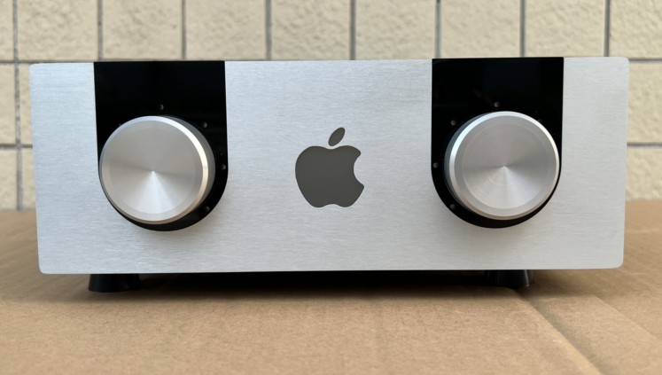 Apple style aluminum preamp box Power amp chassis  amplifier case DIY