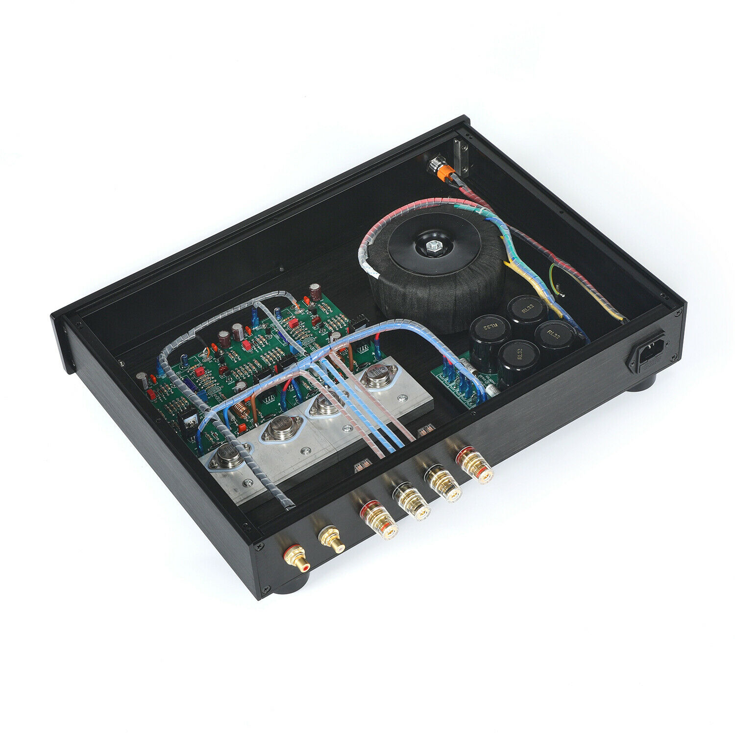 Finished  power amplifier base on NAIM NAP250 amp circuit 80W +80W with speaker protection