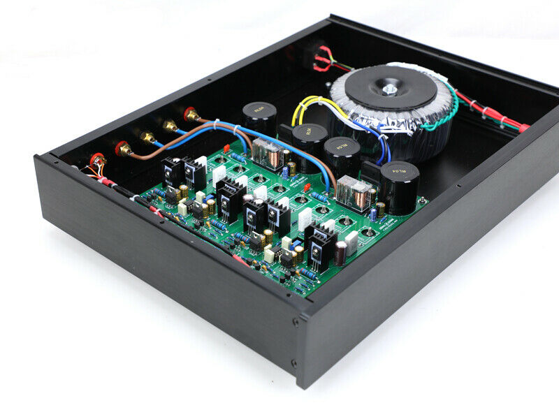 Finihsed Hifi power amplifier base on Accuphase E350 amp circuit 75W +75W