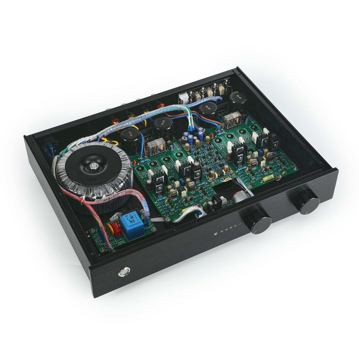 Remote integrated amplifier base on Accuphase E350 amp + C3850 preamp 75W +75W