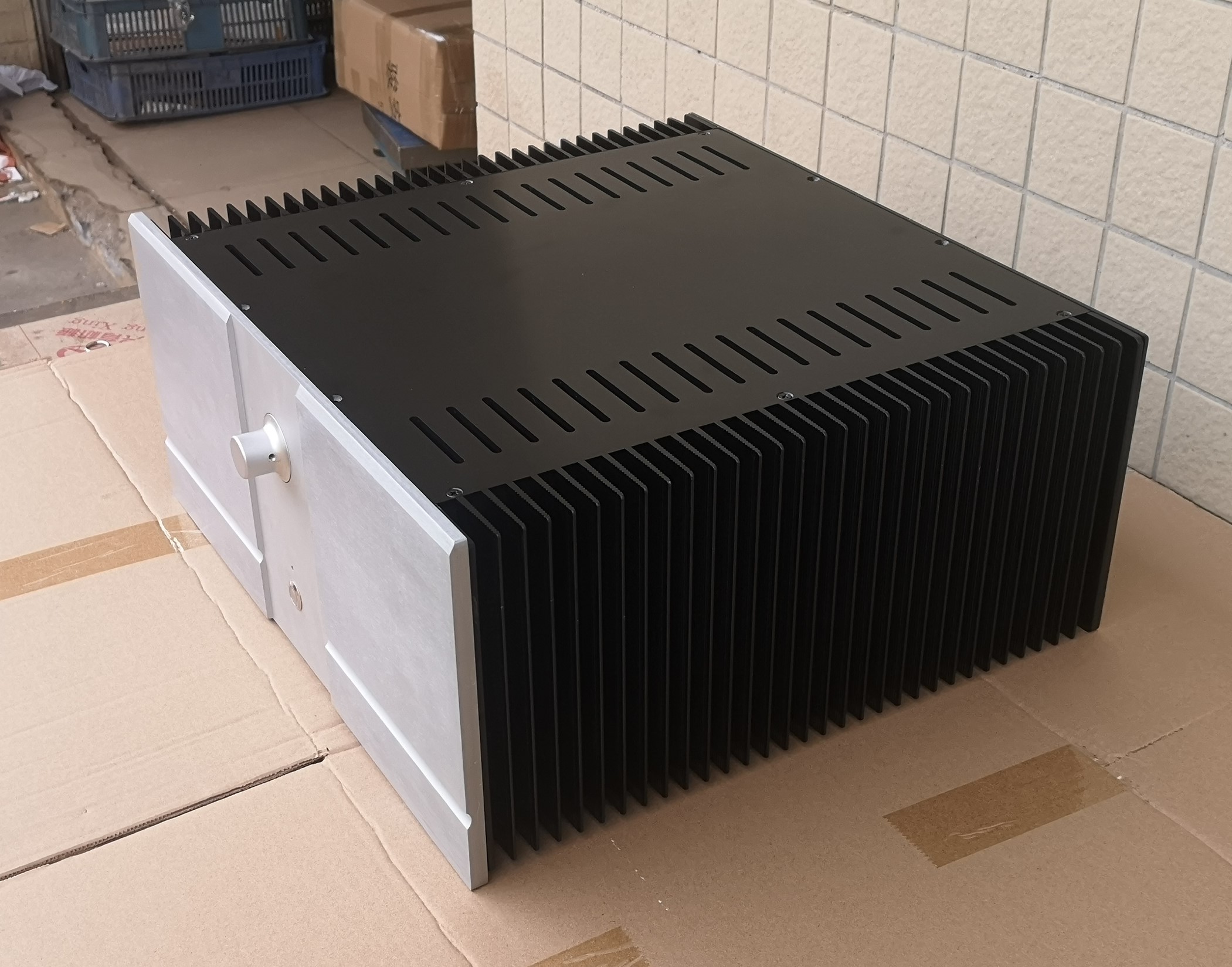 DIY Class A Power amp Aluminum chassis amp case. amp box 452*200*413   (#8667169673692)