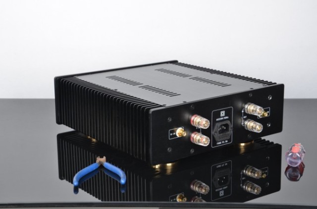 Full aluminum small Class A Amplifier chassis Power amp case box for Hood1969 class A amp DIY  300mm*95mm*311mm  (#84743373131)