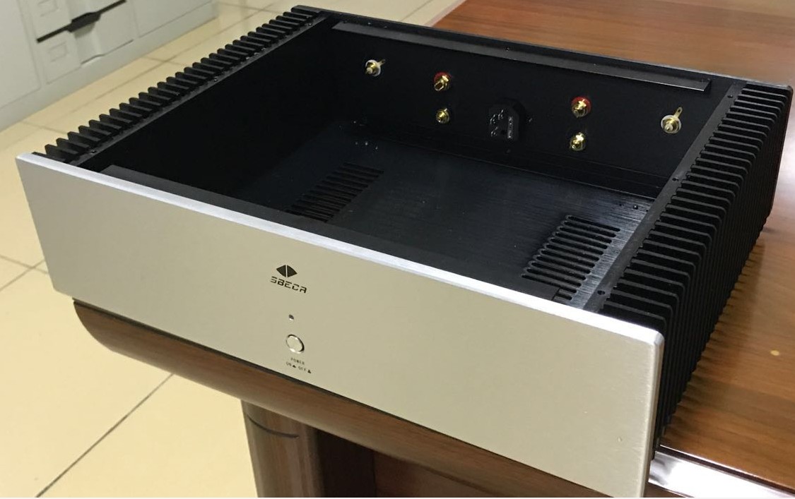 Full aluminum Class A Amplifier chassis Power amp case box  class A amp DIY   430*110*310mm   (#8558416753603)
