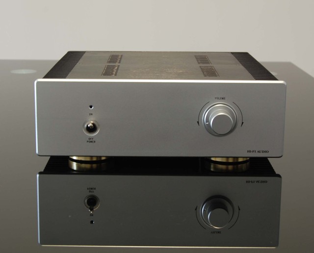 Full aluminum small Class A Amplifier chassis Power amp case box for Hood1969 class A amp DIY  300mm*95mm*311mm  (#84743373131)