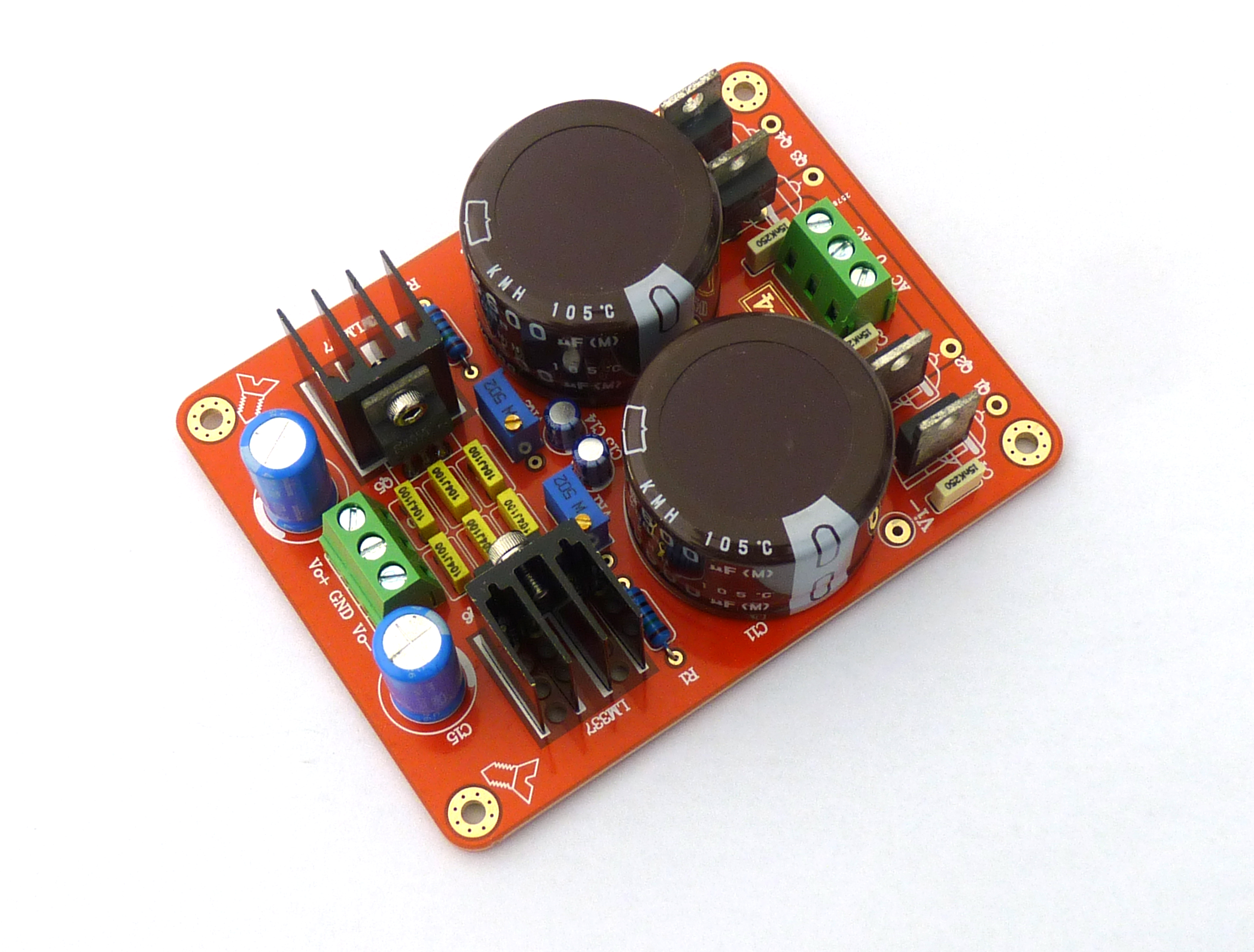 LM317/LM337 Precision Adjustable +/-DC Power Supply Board ±1.3V-35V