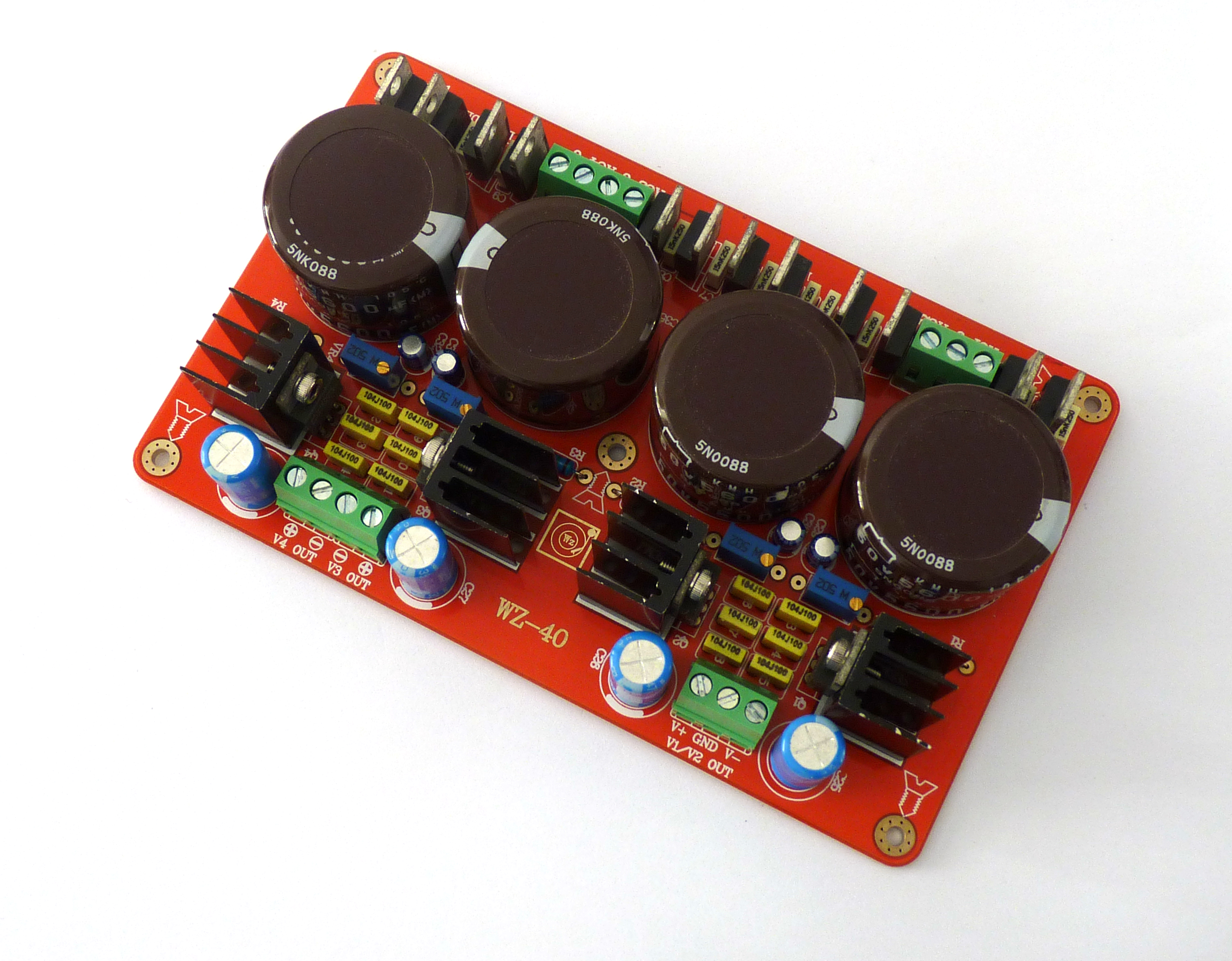 4 way  LM317/LM337 Precision Adjustable +/-DC Power Supply Board ±1.3V-35V