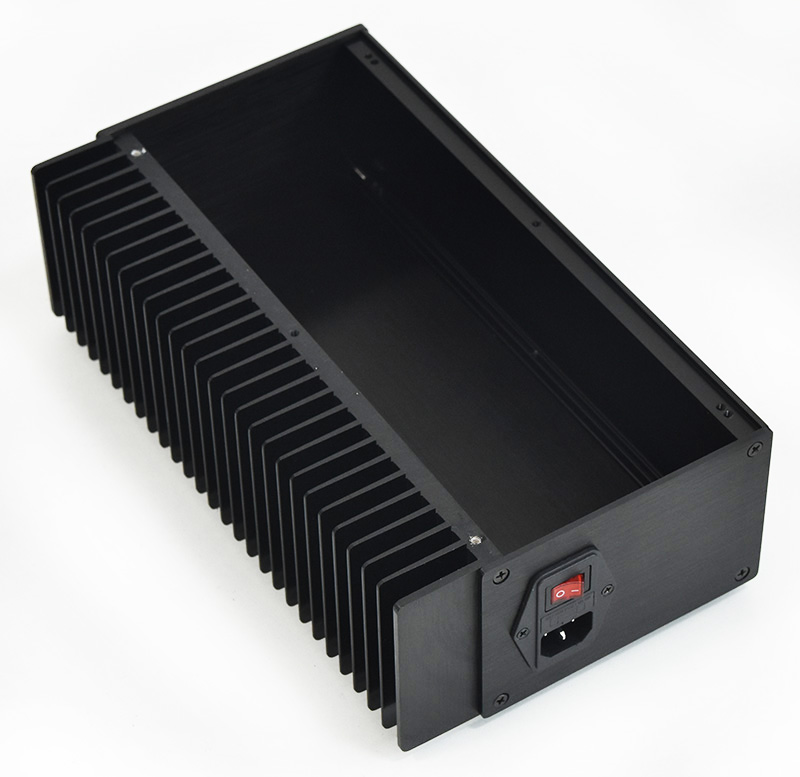 Mono split power amplifier chassis All-aluminum single-side cooling  Class A amp case DIY  175*90*309mm