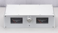 Dual VU meter header Tube amplifier case aluminum amp chassis preamp chassis DIY 360*100*248mm