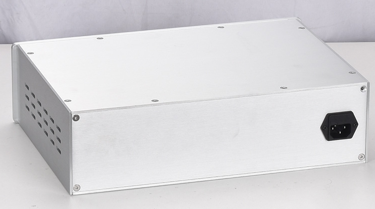 Dual VU meter header Tube amplifier case aluminum amp chassis preamp chassis DIY 360*100*248mm