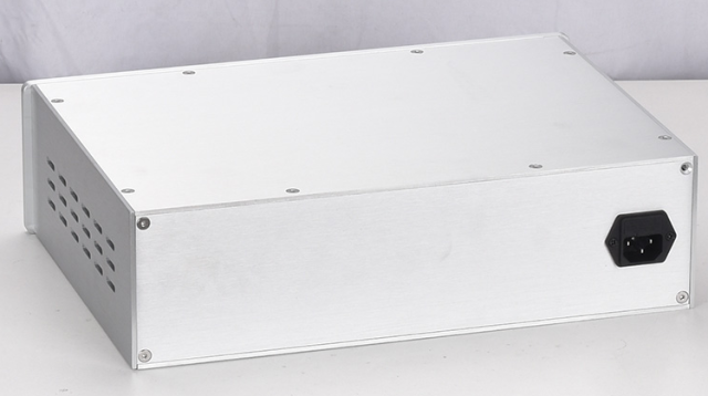 Dual VU meter header Tube amplifier case aluminum amp chassis preamp chassis DIY 360*100*248mm
