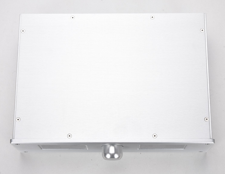 Dual VU meter header Tube amplifier case aluminum amp chassis preamp chassis DIY 360*100*248mm