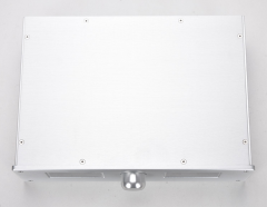 Dual VU meter header Tube amplifier case aluminum amp chassis preamp chassis DIY 360*100*248mm