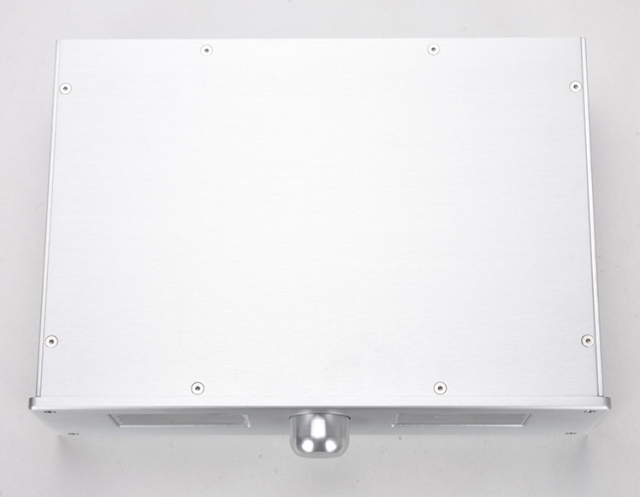 Dual VU meter header Tube amplifier case aluminum amp chassis preamp chassis DIY 360*100*248mm