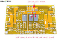 PASS A3 Single-ended Class A Power Amplifier Kit / Amplifier Board 30W+30W