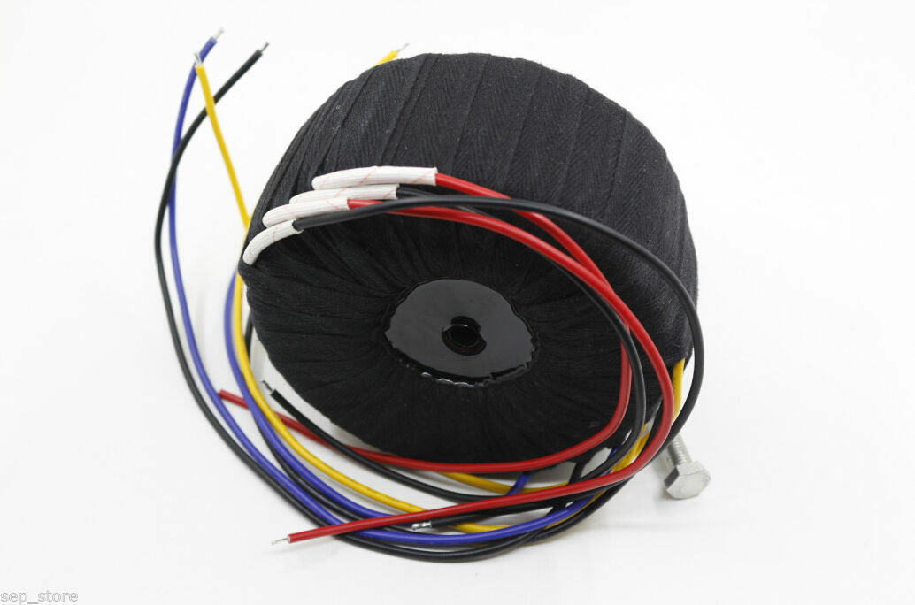ZEROZONE 115V/230V 500VA Black Cloth Toroid Transformer