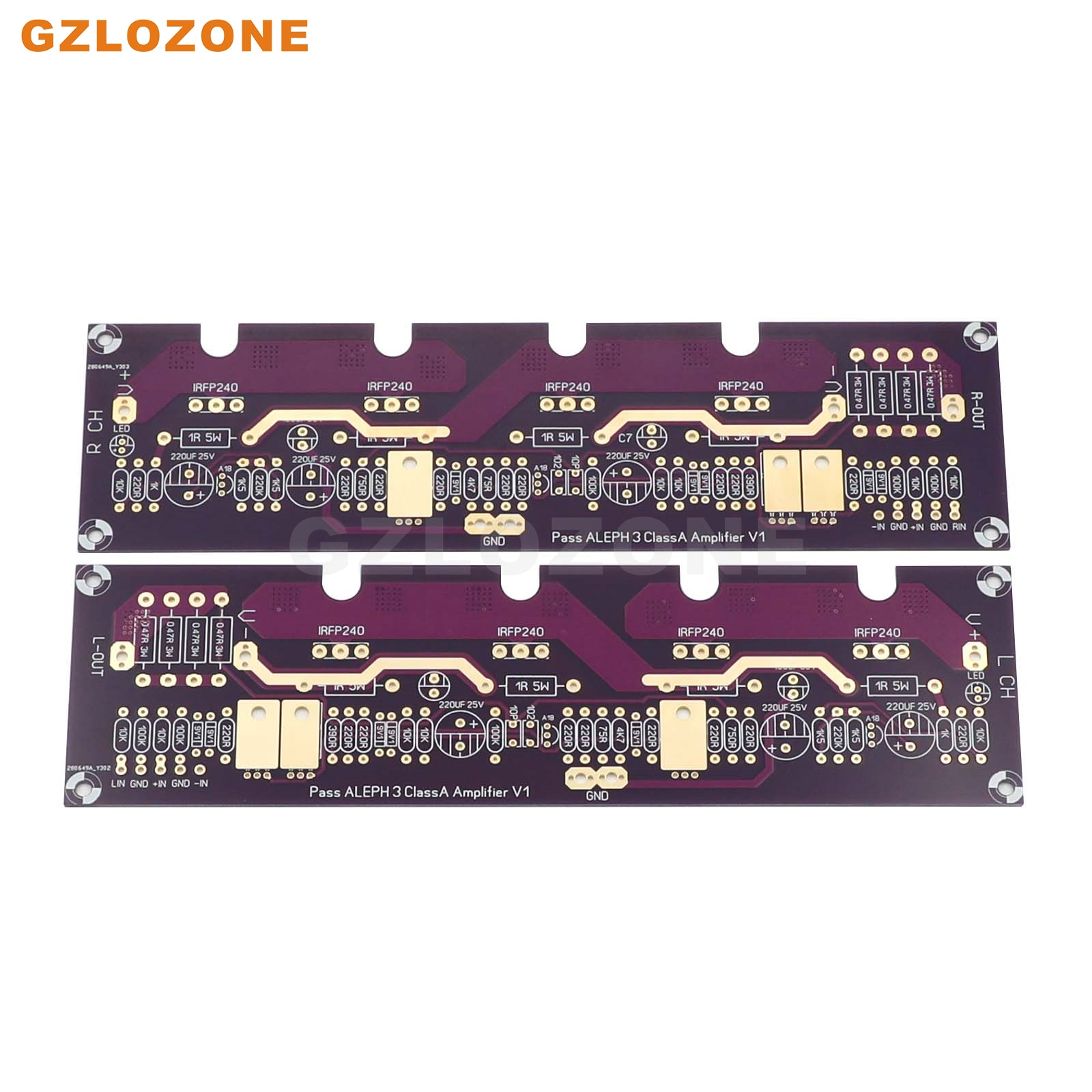 2CH HIFI PASS A3 FET Pure Class A Power Amplifier PCB Base On PASS Labs Aleph 3