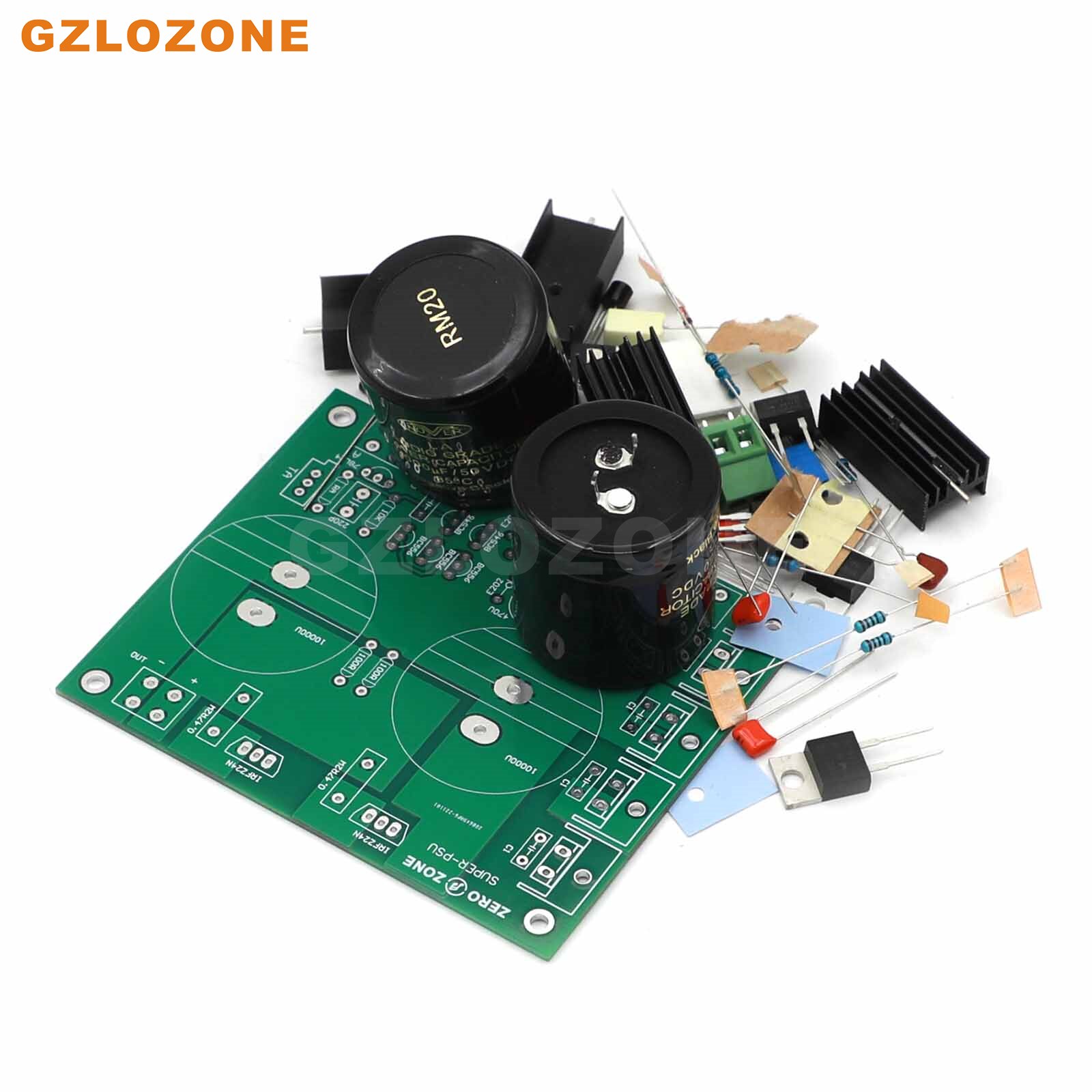 SPUER-PSU Ultra-low Noise Linear Power Supply DIY Kit/Finished Board Base On σ22 Circuit DC 5V----24V