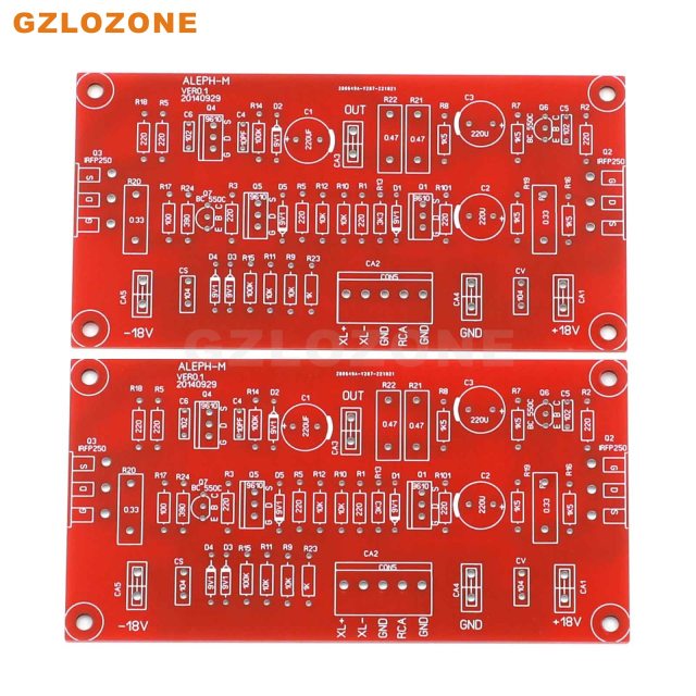 One Pair Stereo PASS ALEPH-M 16W Pure Class A Power amplifier Bare PCB