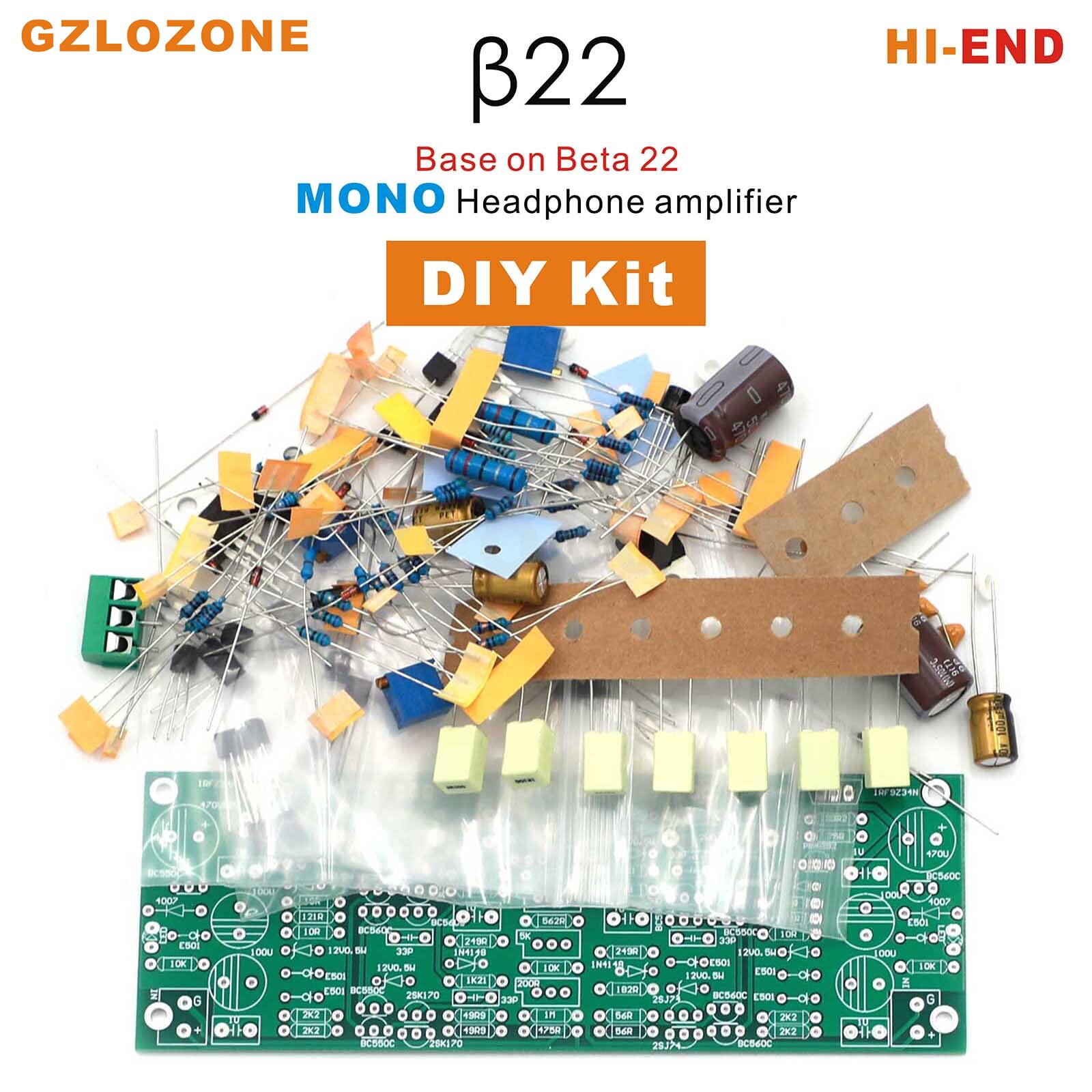 HI-END B22 MONO Headphone Amplifier Base On Beta 22 DIY Kit/Finished Board (Optional)