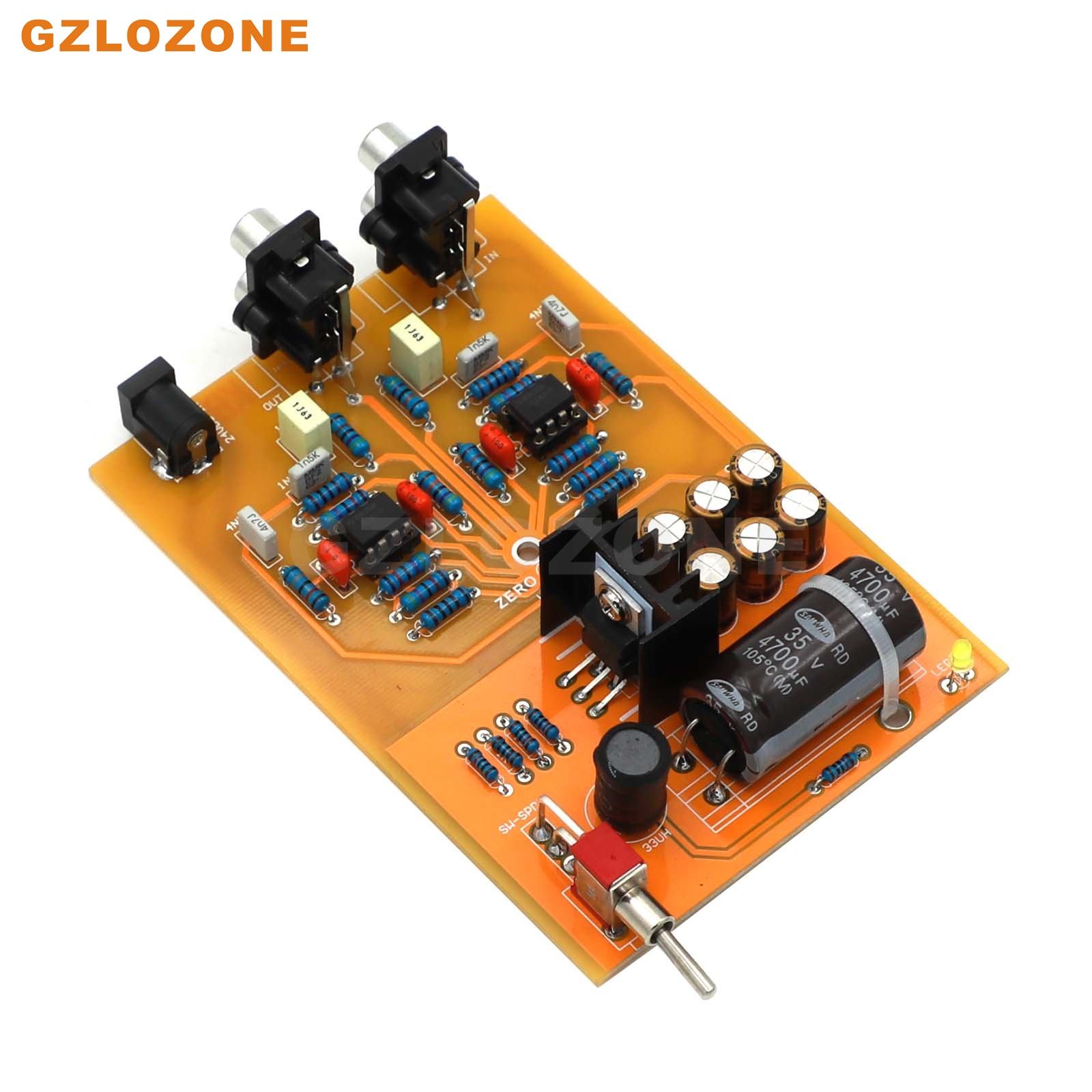 ZEROZONE Stereo MM Turntable Preamplifier HC-01A Phono Amplifier DIY Kit/Finished Board Base On DUAL Circuit