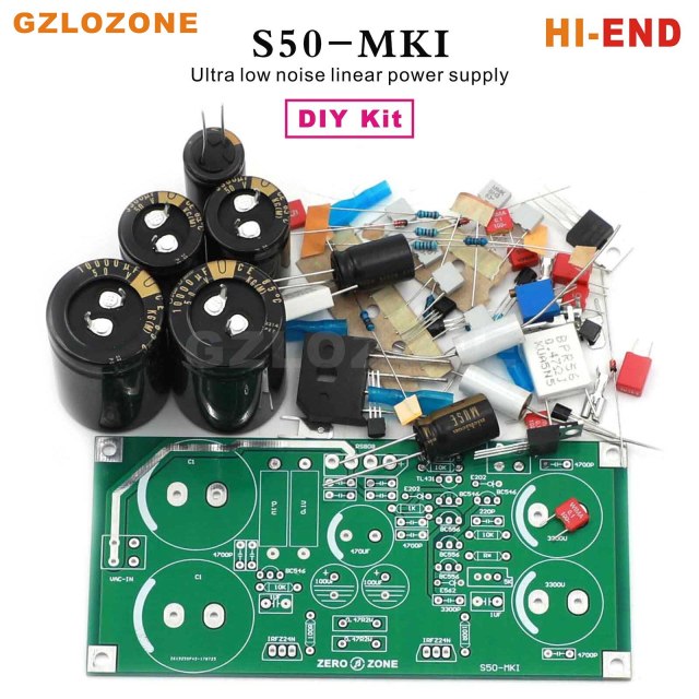 S50-MKI Fully Discrete HI-END Linear Power Supply DIY Kit/Finished Board DC 5V --- 24V Optional