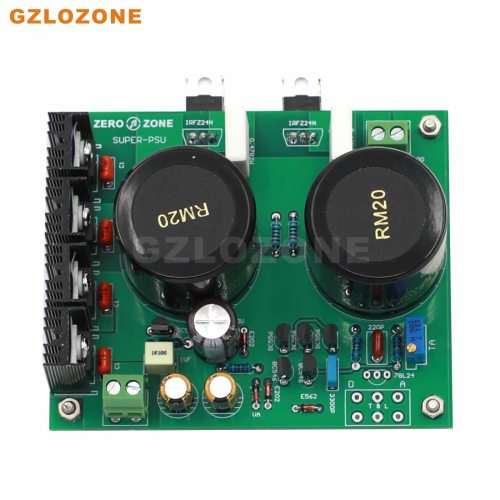 SPUER-PSU Ultra-low Noise Linear Power Supply DIY Kit/Finished Board Base On σ22 Circuit DC 5V----24V