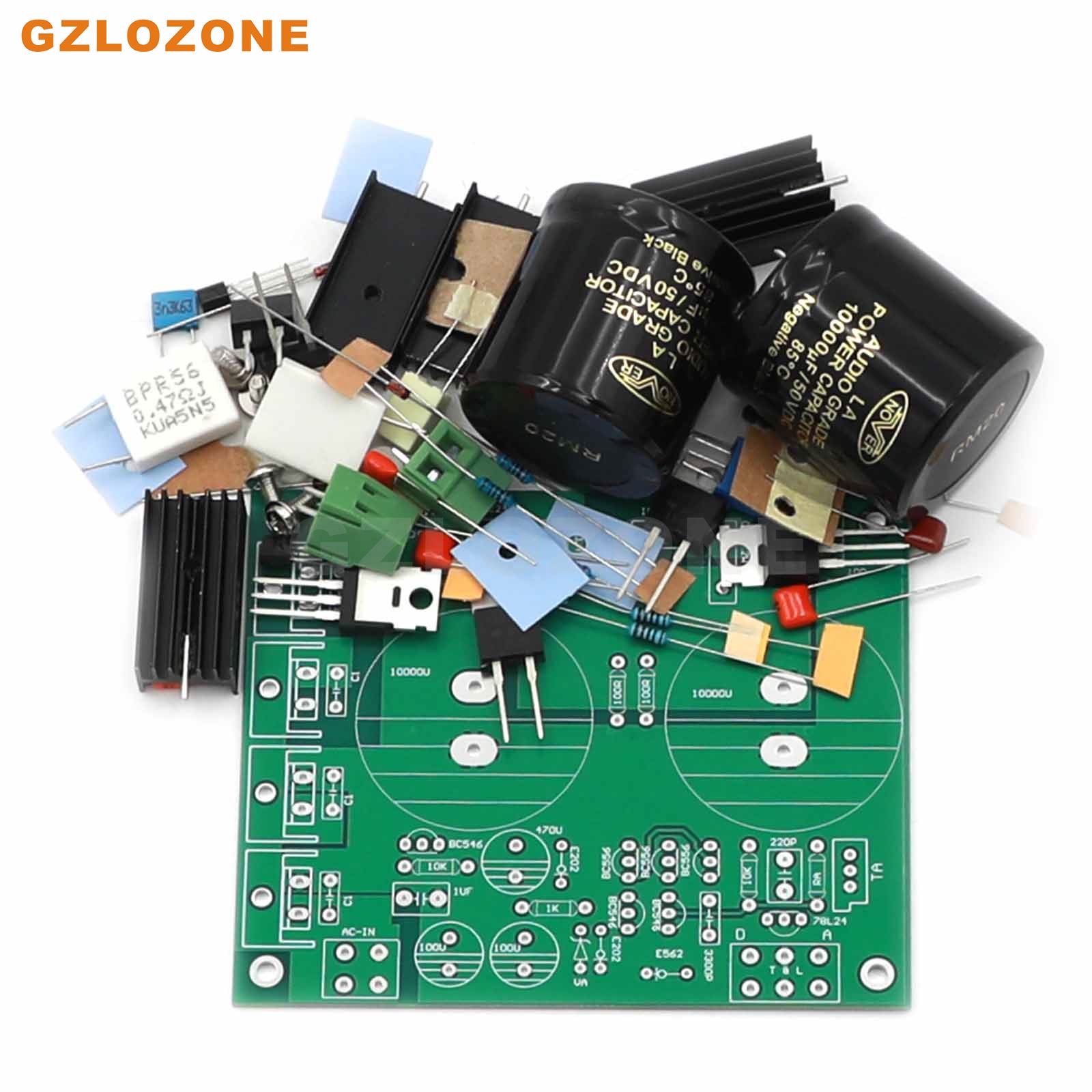 SPUER-PSU Ultra-low Noise Linear Power Supply DIY Kit/Finished Board Base On σ22 Circuit DC 5V----24V