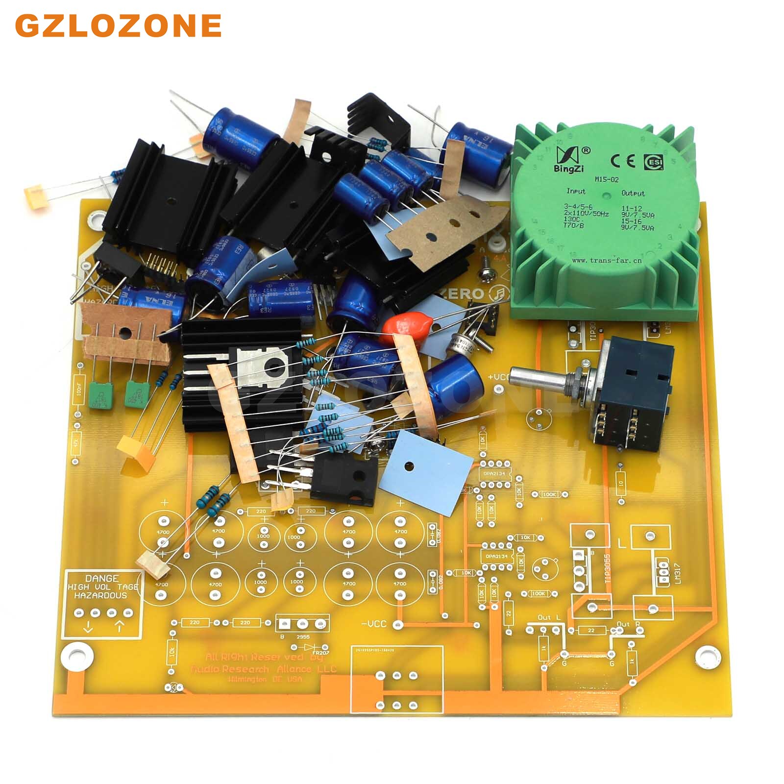 ZEROZONE NX03 Headphone Amplifier Base On RudiStor NX-03 DIY Kit/Finished Board (Optional)