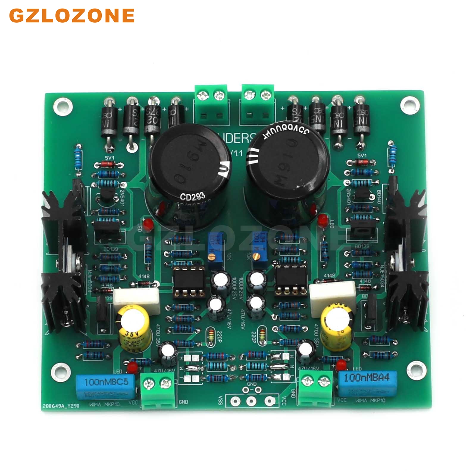 Base On STUDER 900 Circuit 2 Way Power Supply DIY Kit/Finished Board For Preamplifier/DAC DC 5-24V