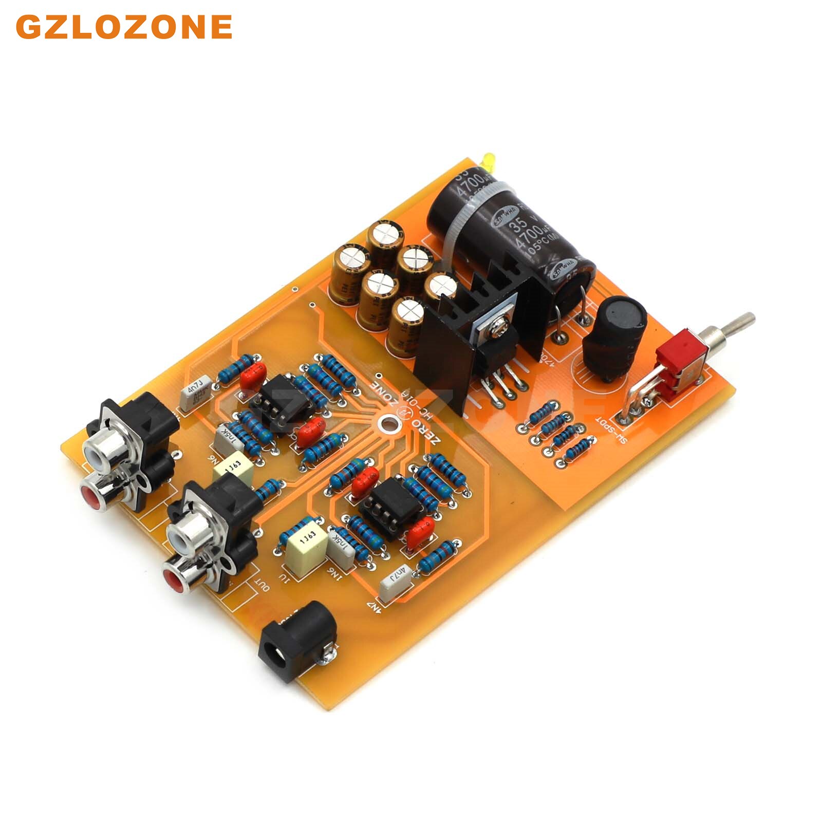 ZEROZONE Stereo MM Turntable Preamplifier HC-01A Phono Amplifier DIY Kit/Finished Board Base On DUAL Circuit