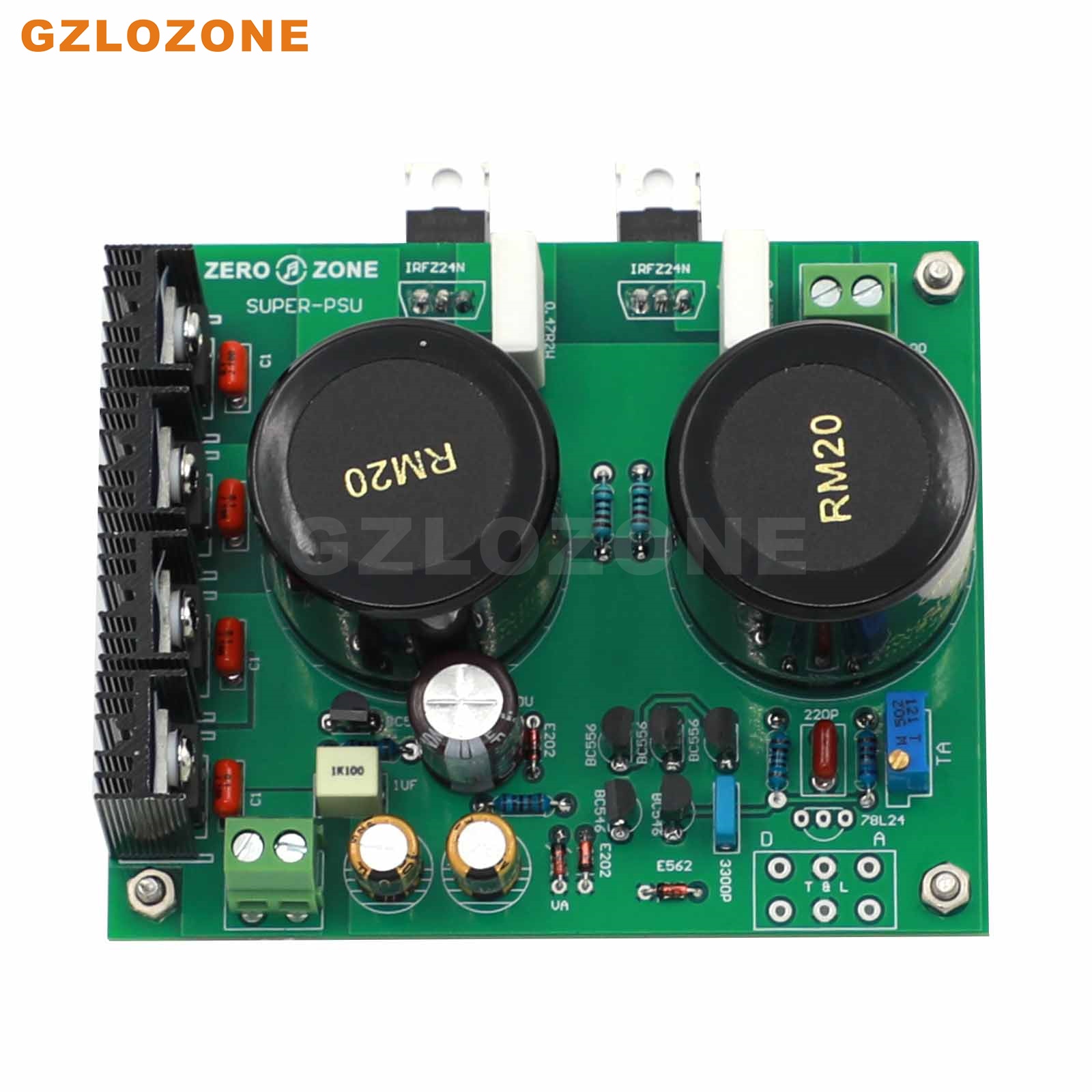 SPUER-PSU Ultra-low Noise Linear Power Supply DIY Kit/Finished Board Base On σ22 Circuit DC 5V----24V