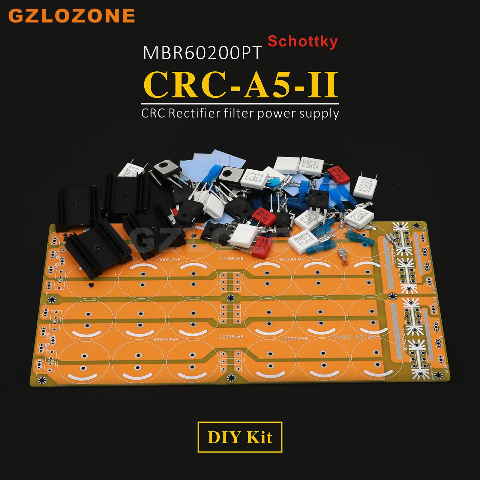 CRC-A5-II HIFI Pure Class A Amplifier Schottky CRC Rectifier Filter Power Supply DIY Kit/Semi-finished Board For PASS A3/A5